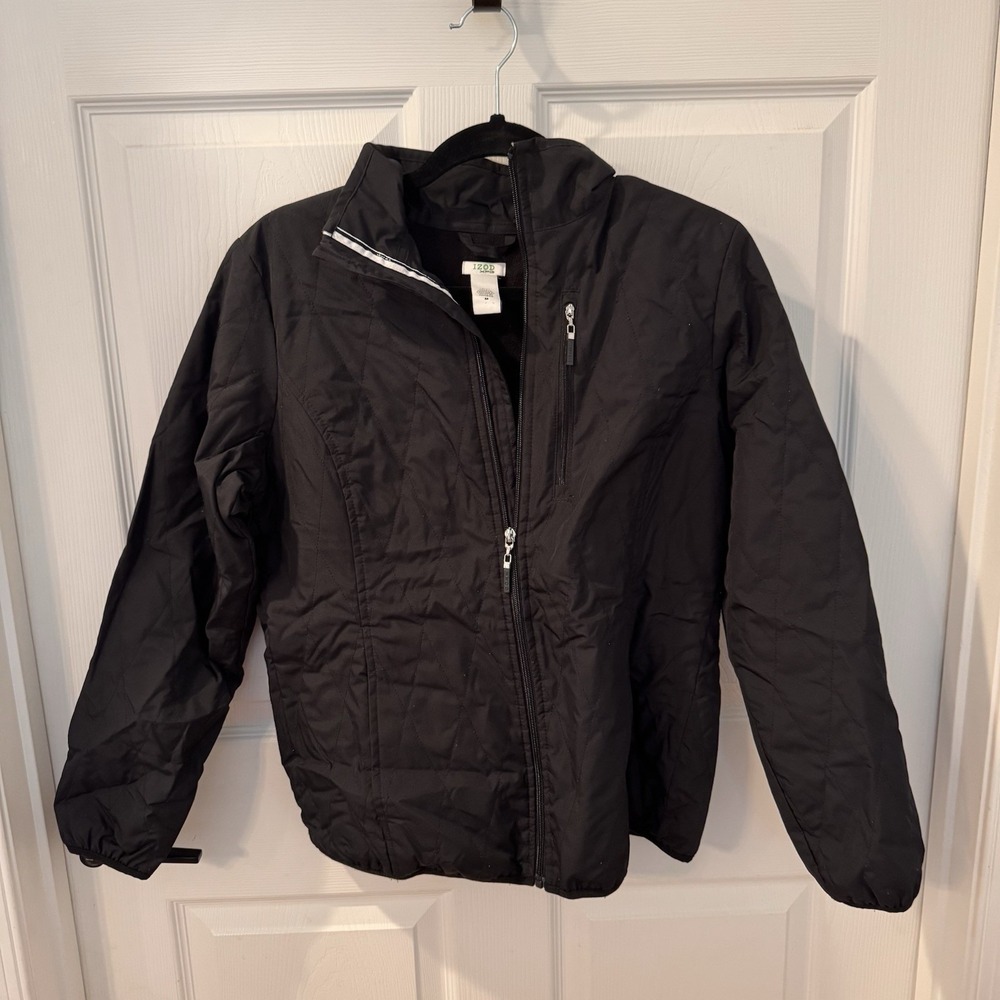 Izod XFG Women's Size M Zip Jacket Fleece Lined‎ Windbreaker
